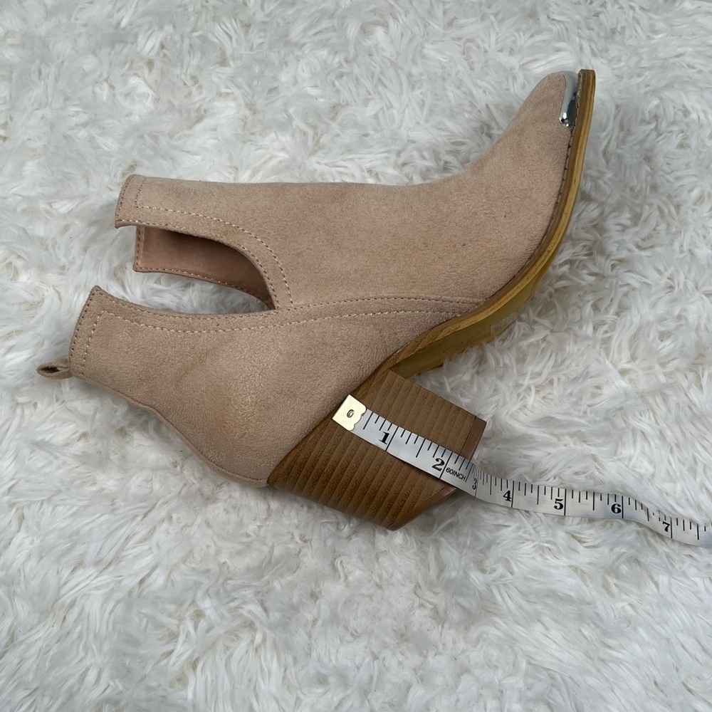 Mi.iM | Tess | Nude Suede Ankle Booties - Picture 12 of 12
